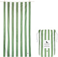 Dock & Bay Beach Towel - Quick Dry, Sand Free - Compact, Lightweight - 100% Recycled - Includes Bag - Cabana - Cayman Khaki - Large (160x90cm, 63x35)