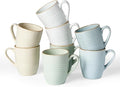 famiware Jupiter Coffee Mugs Set of 8, 13 oz Coffee Mug, Microwave and Dishwasher Safe, Coffee Cups with Handle for Coffee, Tea, Cocoa, Milk, Multi-color