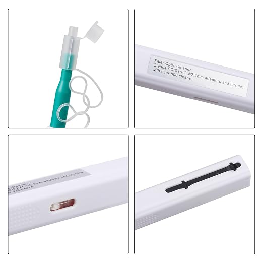 -1pcs Optical Fiber Cleaning Pen 2.5mm Ferrules SC/ST/FC Optical Fiber Connector Cleaning Pen Been Cleaned for More Than 800 Times