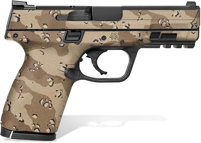 Textured Vinyl Decal Skin Kit for Smith & Wesson M&P M2.0 9mm/.40 4" Compact (Desert Camo)