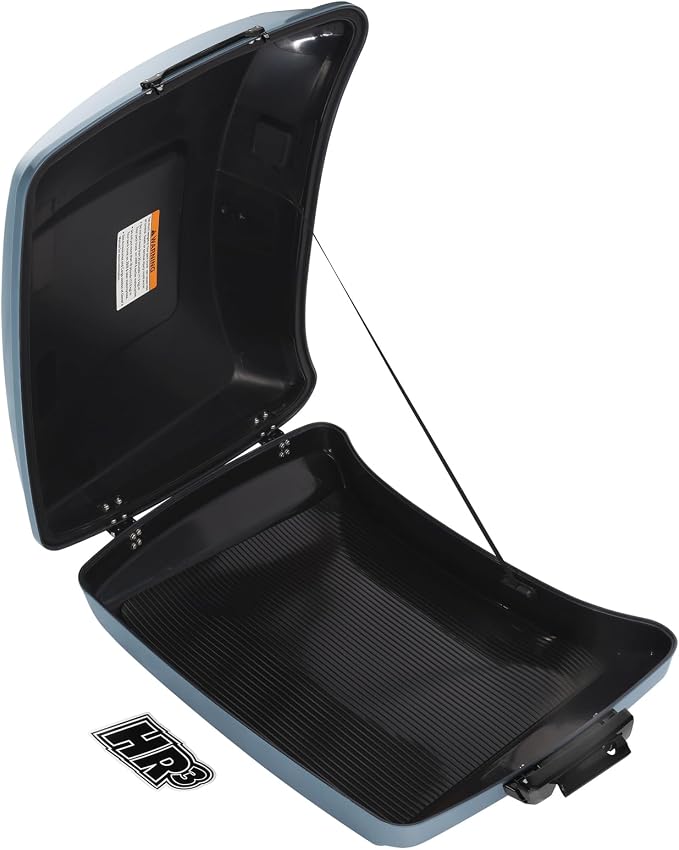 Razor Trunk W/Latch Key Fit For Harley 2014-2025 Touring CVO Road King Street Glide Electra Glide Ultra Limited Sharkskin Blue Firestorm Pack