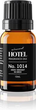 AirScent Hotel Diffuser Oil No. 1014 - Iconic 5-Star Hotel Blend - 10 mL | Lemon Bergamot Sea Breeze - Coastal Hotel Scent - Fragrance Oil for Ultrasonic and Waterless Diffusers and Crafting