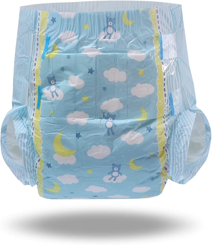 Littleforbig Adult Printed Diaper 10 Pieces - Little Dreamers (Large 36"-46")