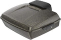 Advanblack Road Glide Tour Trunk Pack Hard Candy Black Gold Flake Chopped Tour Trunk Pack Backrest Pad for '97-'25 Harley Touring Road King Street Glide Electra Glide CVO models