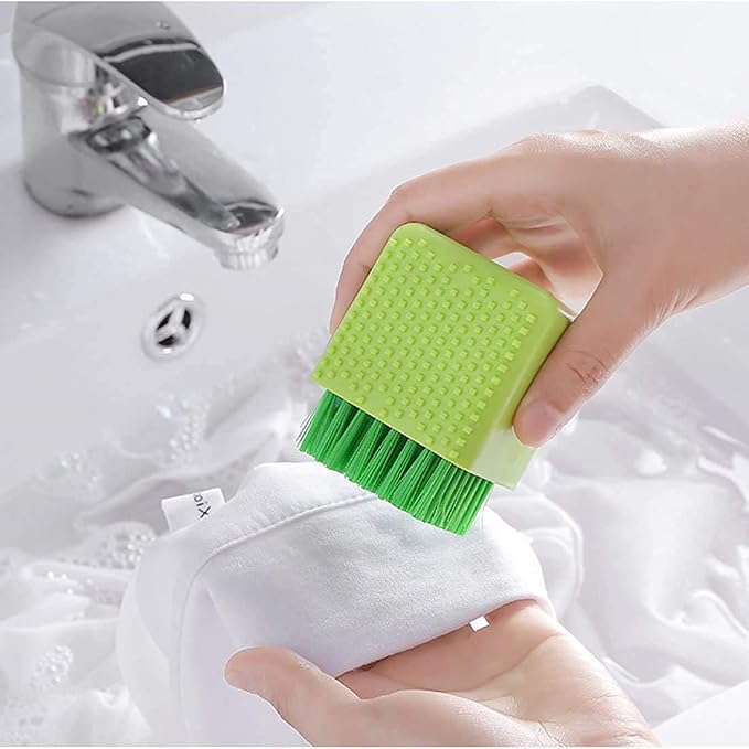 Silicone Laundry Brush Potted Washing Brush Multi-Functional Cleaning Brush, Clothes Underwear Shoes Cleaning Tool, Plastic Soft Cleaning Tool, Household Cloth Washing Brush (Mix)