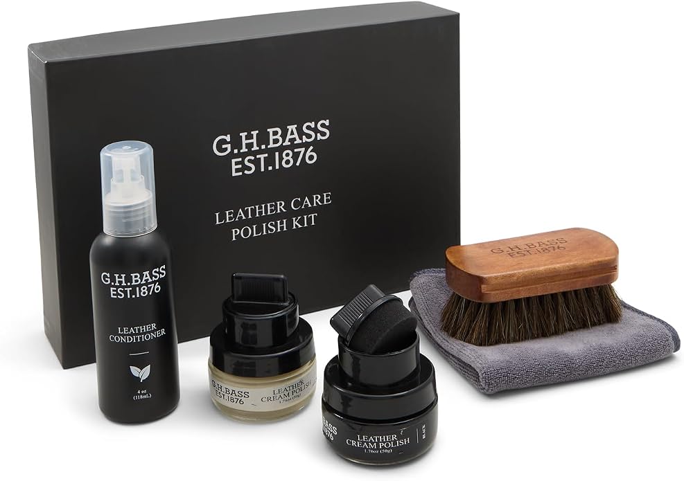 G.H. Bass & Co. Leather Shoe Care Polish Kit
