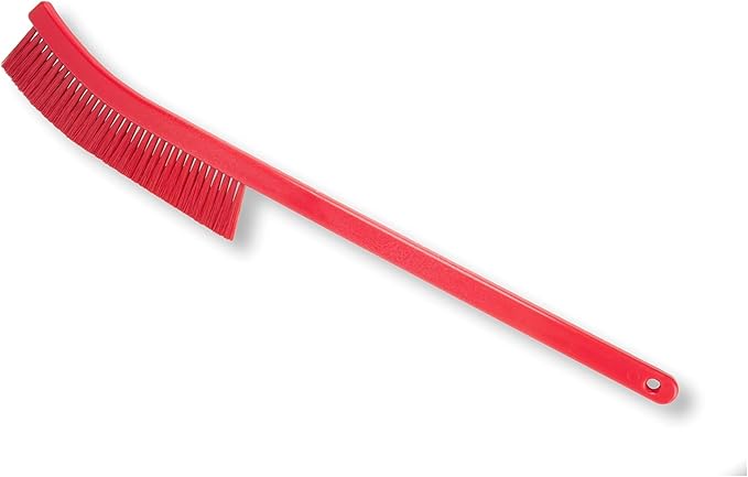 SPARTA Plastic Narrow Radiator Brush for Dusting Between Radiators, Vents, And Ducts, 24 Inches, Red, (Pack of 6)