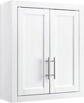 Crosley Furniture Savannah Wall Mounted Bathroom Storage Medicine Cabinet with Shelves, White