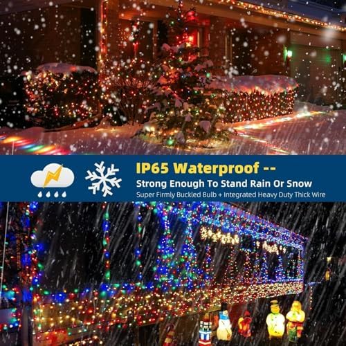 MZD8391 105FT 300LED Christmas Light, Christmas Tree Lights with Music