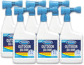 Sprayway Outdoor Glass Cleaner, 32oz, Pack of 6 | Streak-Free Shine, Foaming Action | Ideal for Windows, Patio Doors, and Outdoor Glass Surfaces