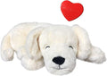 Plush Heartbeat Toy - Calming Anxiety Relief Toys for Puppies and Kittens - Heartbeat in a Soft Comforting Pet Plush for Dogs and Cats (Cream with Heart ONLY)
