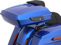 Advanblack Road Glide Tour Trunk Pack Superior Blue Razor Tour Trunk Pack Backrest Pad for '97-'25 Harley Touring Road King Street Glide Electra Glide CVO models