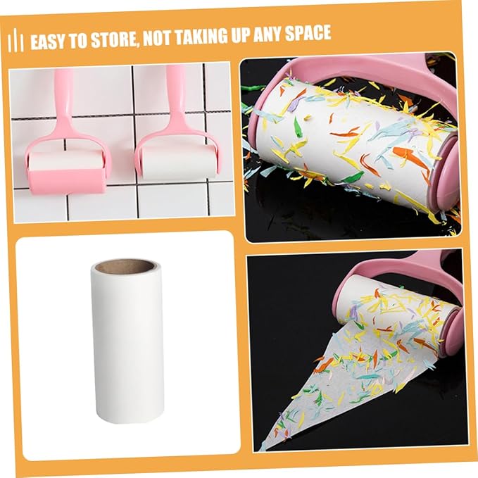 16pcs Lint Roller Set Refillable Sticky Rollers for Clothes Carpet and Furniture Convenient Pet Hair Remover for Home Use Lightweight Easy All Fabrics