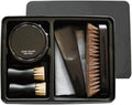 Angoily Portable Leather Shoe Care Set with Dark Cream Polish and Shoe Brush for Effective Cleaning and Boots Creative Design for Men and Women