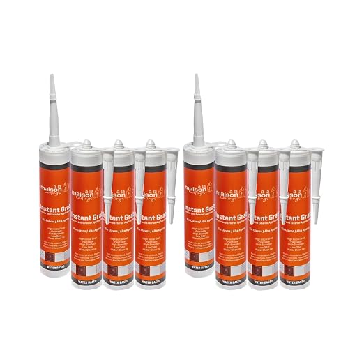À LA MAISON CEILINGS Instant Grab White Adhesive - Ceiling Tile Wall Panel & Crown Molding Adhesive - High-Strength Water-Resistant Glue for Indoor/Outdoor Use - Easy-Apply Quick-Bond Formula (8-Pack)
