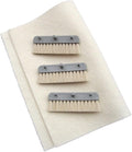 Inserter Moistening Brush Set with 3 Brushes and Cloth 72.00.05
