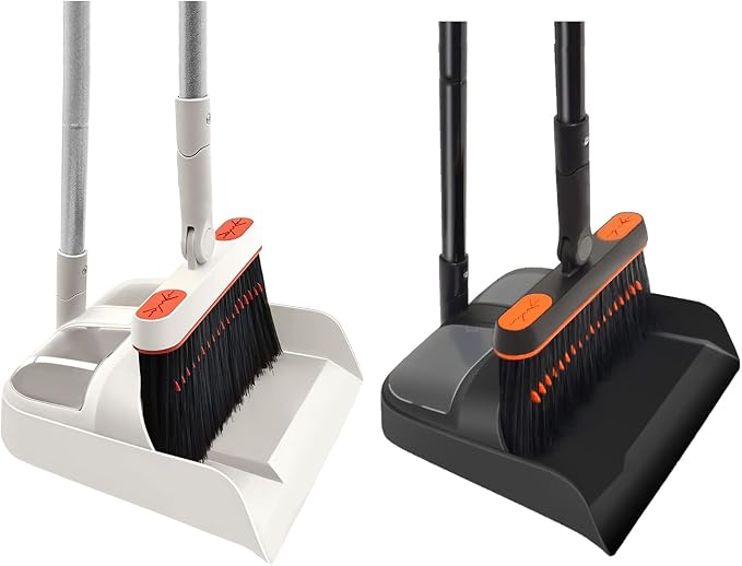 JEHONN Broom and Dustpan for Home, Kitchen