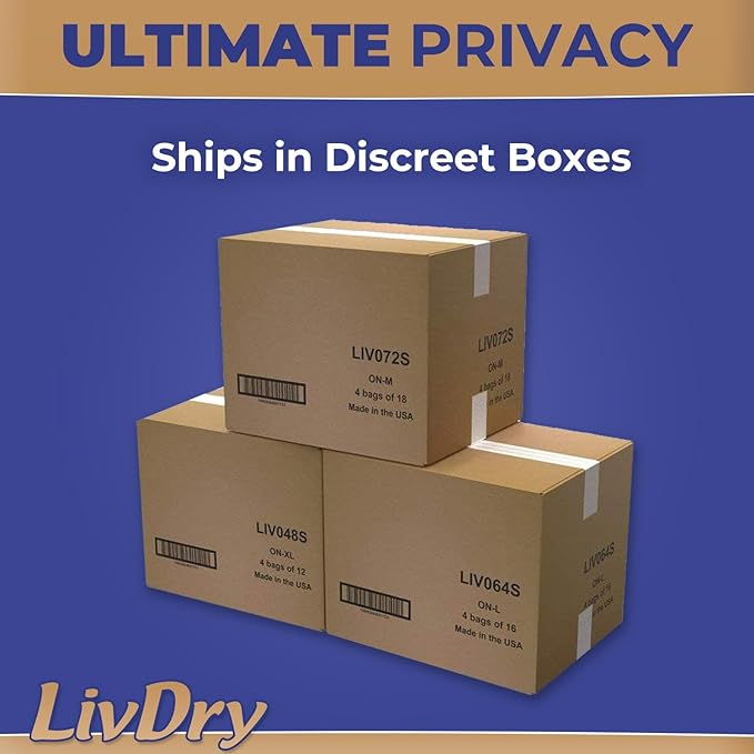 LivDry Ultimate 3XL Adult Incontinence Underwear, Max Absorbent Diapers for Women and Men, XXXL 72” -92" Waist, Leak Proof Cuff, XXX-Large, 9 Count