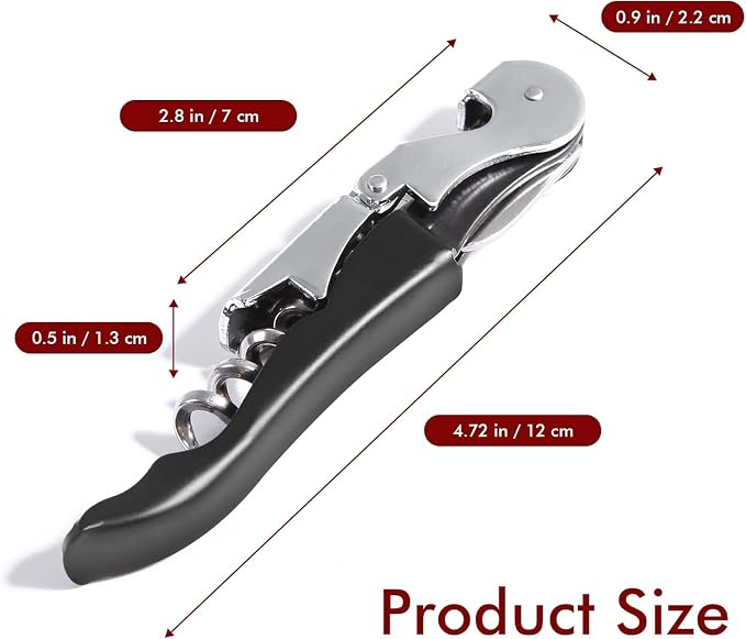 Kit-Home Professional Waiter Corkscrew Wine Openers Set (50 PCS),Upgraded with Heavy Duty Stainless Steel Hinges Wine Key for Restaurant Waiters, Sommelier, Bartenders