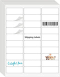 9527 Product 30 up 1 x 2-5/8 Sticker Labels Shipping Address Labels SKU Labels for Laser/Ink Jet Printer,100 Sheets,Total 3000 Labels