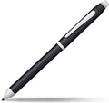 Cross Tech3+ Refillable Tech3+ Presented in a Premium Gift Box - Medium Point, Black Ink, Satin Black