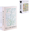 Book Shape Decorative Cable Management Box - Expandable Cable Organizer Box with Magnetic Closure for Home & Office (William Morris, Large)