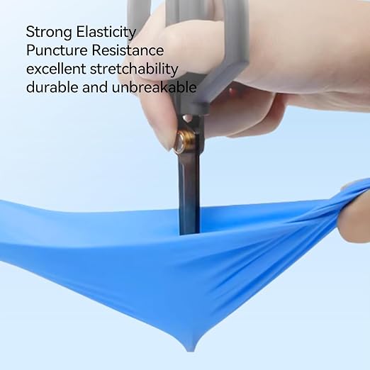 Jointown Basic Synmax Vinyl Exam Gloves Disposable Exam Gloves, 4 Mil, Blue, Latex & Powder Free, BMPF-3002