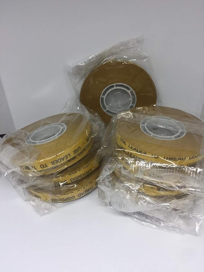 ATG Transfer Gun Double Side Refill Tapes, Reverse Wound Adhesive Transfer Tape Acid Free Gold Paper Liner ATG-7502, 3/8" X 36YD Pack of 24