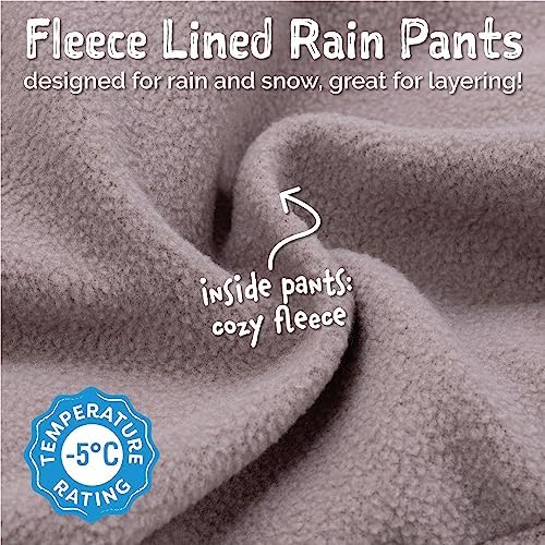 JAN & JUL Cozy-Dry Rain & Snow Pants for Toddlers