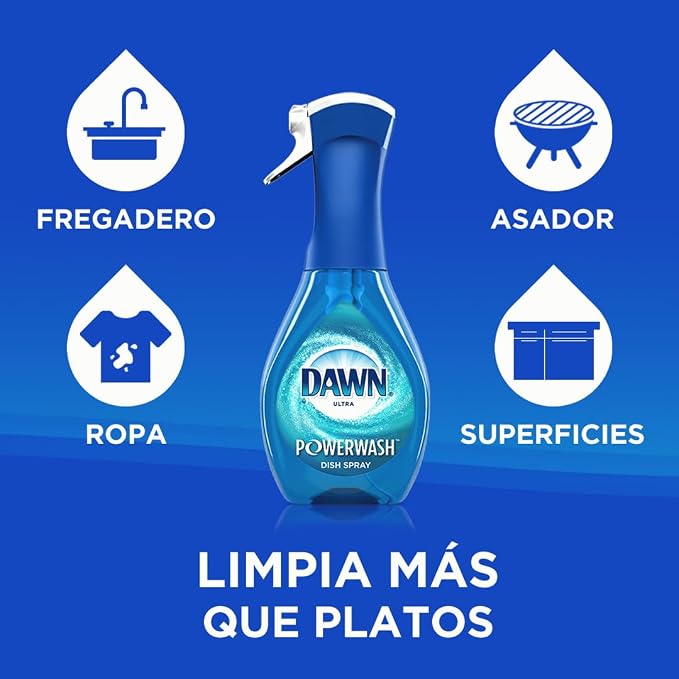 Dawn Platinum Powerwash Dish Spray, Dish Soap, Fresh Scent, 96 Fl Oz, Pack of 6