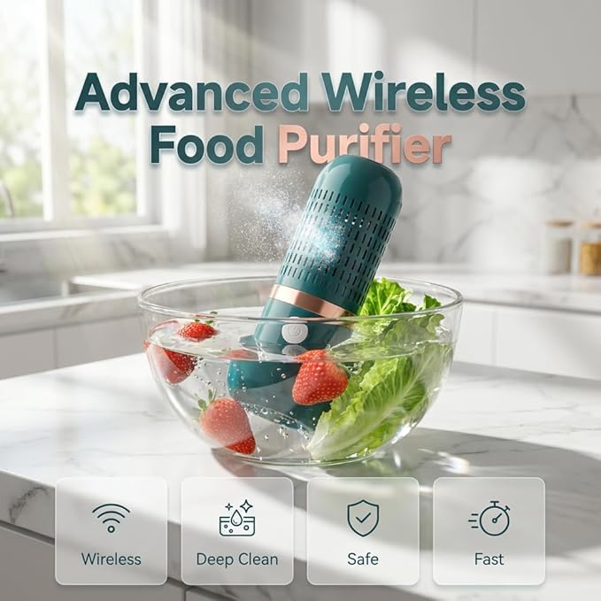 Fruit and Vegetable Cleaning Tool, Produce Cleaning Brush Alternative for Kitchen Use, Portable Food Washing Accessory for Fruits Vegetables and Seafood (Yellow)