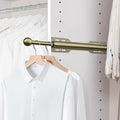 12" Valet Rod for Closet Pull Out (1 Pack, Antique Brass)