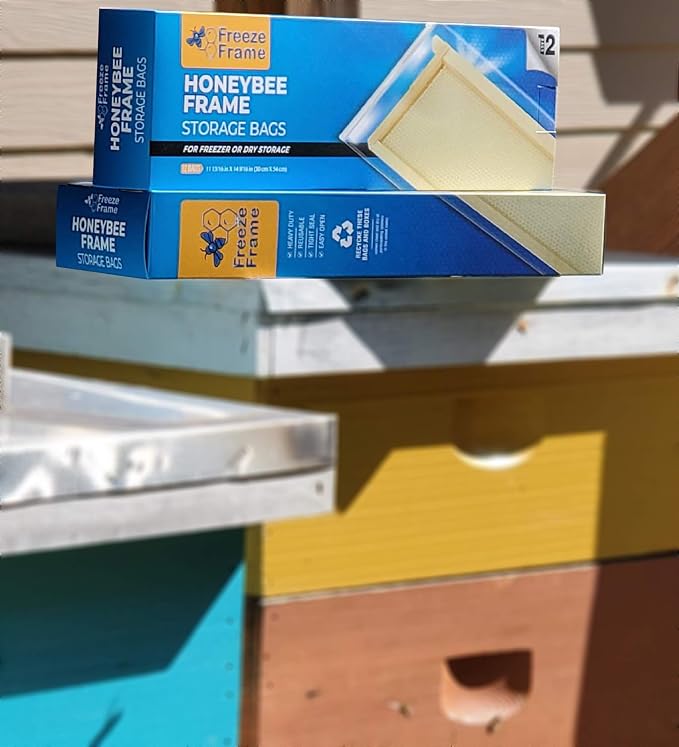Freeze Frame - Honeybee Frame Specialty Storage Bags - Extra Thick 3.5mil [2-Pack] (Qty 24)