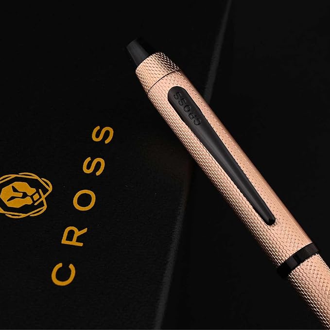 Cross Tech3+ Refillable Multi-Function Ballpoint Pen with Stylus, Medium Ballpen And Pencil, Includes Premium Gift Box - Brushed Rose Gold