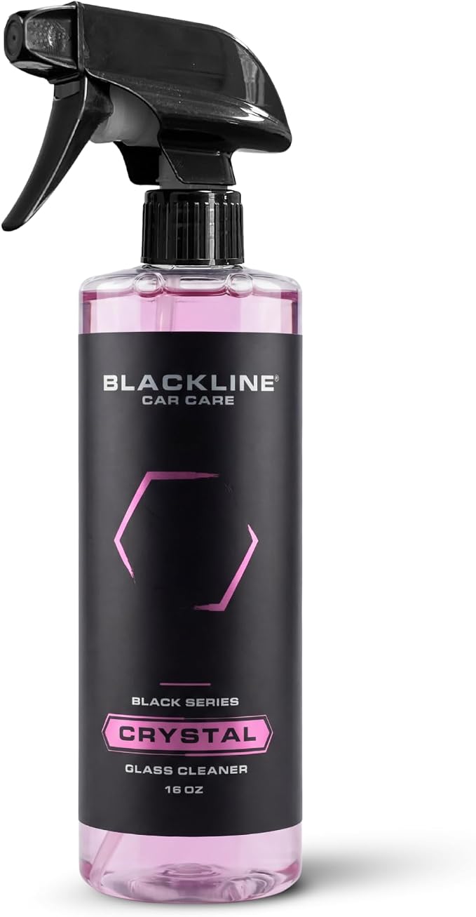 Blackline Glass Cleaner - Works on Glass, Windows, Mirrors & Navigation Screens. Tint Safe Car Window Cleaner - 16 fl oz bottle, Streak Free Spray
