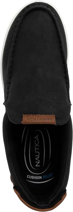 Nautica Men's Slip-On Loafers Casual Moc Toe Sneakers Boat Shoes Slipper for Men – Lightweight & Comfortable - Derwin