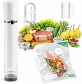 Handheld Vacuum Sealer, Detachable & Easy to Clean, Includes 5 Reusable Bags, Portable Food Saver, Extends Freshness 10x, Auto Power Off, for Kitchen, Travel & Outdoor