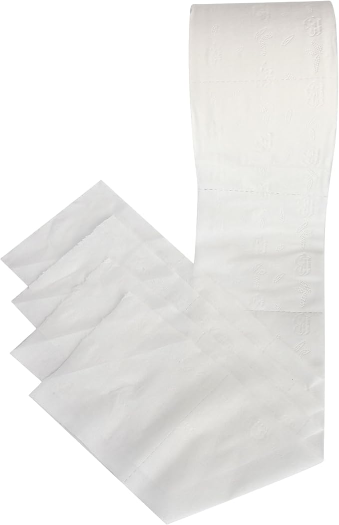 L&B Supreme Soft Toilet Paper, 4-Ply Premium, Jumbo Pack, 36 Mega Rolls = 72 Regular Rolls, 300 Sheets per Roll, Extra Thick, Individually Wrapped, Septic Safe
