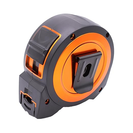 Wrango Tools 30 FT Tape Measure - Retractable Measuring Tape - Oversized & Double-Sided Print - Blade Lock, Finger Brake - High Performance Nylon Coating, 10' Stand-Out - 13' Reach / 1-1/16" Blade