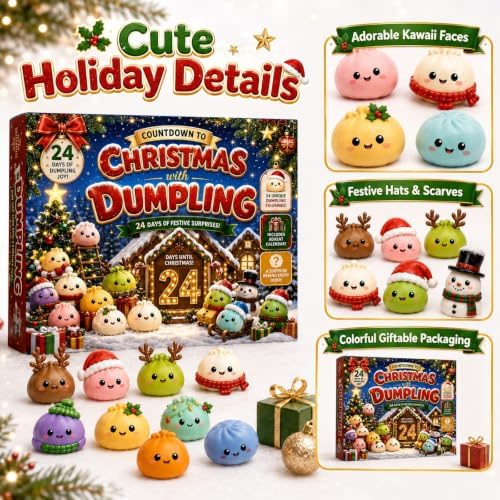 Christmas Squishies Advent Calendar 2030 Countdown for Adults