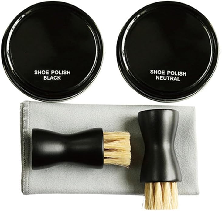 Tofficu Portable Shoe Polish Set Black Shoe Cream for Effective Cleaning and Convenient Use for Men and Women