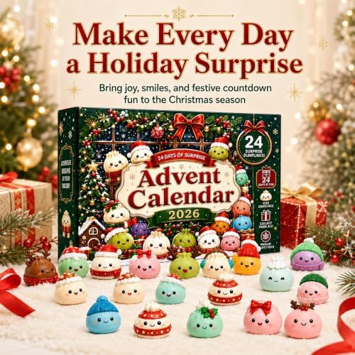Christmas Squishies Advent Calendar 2026 Countdown for Adults