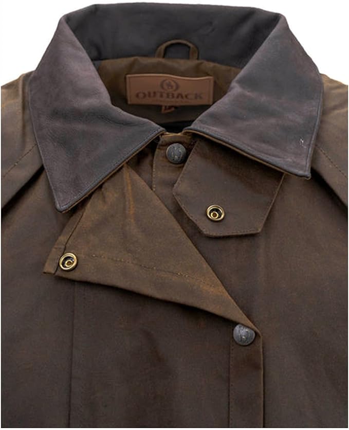 Outback Trading Company Unisex 2056 Stockman Waterproof Breathable Extra-Long Cotton Oilskin Duster Coat