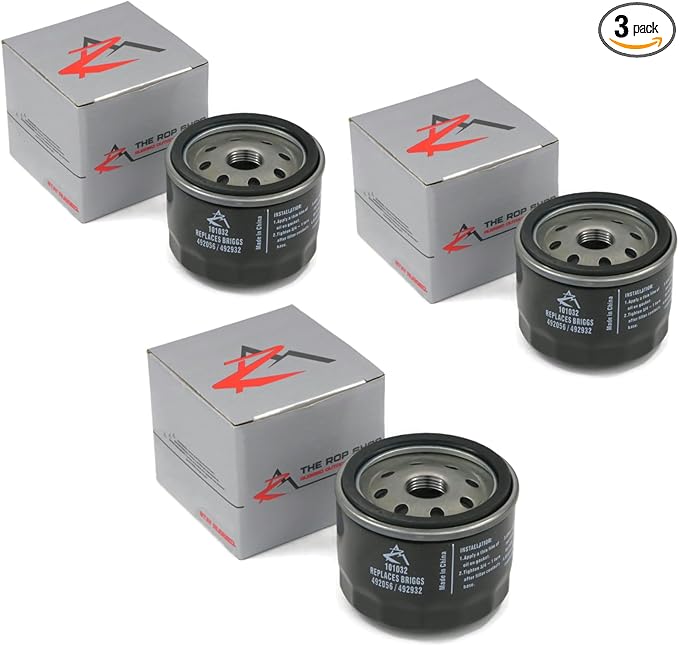 The ROP Shop Set of 3 Oil Filters for Rotary 12861, 6929, Sears Craftsman 24603,33935