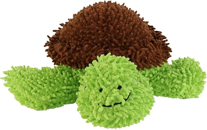 MIGHTY® 2 Pack Microfiber Medium Turtle Dog Toys | Ultra Durable Plush Toy with Multiple Layers & Reinforced Seams , Washable and Floats , Mighty® Construction