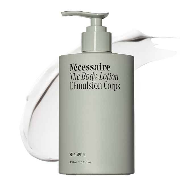Nécessaire The Body Lotion Eucalyptus – Multi-Peptide Moisturizer - Firming Body Lotion for Women + Men. 2.5% Niacinamide. Non-Comedogenic + Hypoallergenic for Sensitive Skin – 450ml/15.2 fl oz