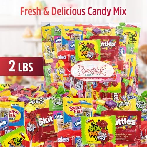 Bulk Candy Variety Pack - 2 Lbs Assorted Classic Mix - Bulk Care Package - Office Assortment - Gift Box for Birthday Party, Kids, College Students & Adults (Package Selection May Very)