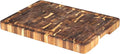 Utoplike Acacia Cutting Board 17 x 12 in, Chopping Boards with Juice Groove | Wood End Grain Reversible Butcher Block with Handles for Meat, Vegetables, Bread, 1.38"Th