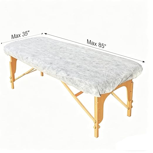 ZMDREAM Disposable Fitted Massage Table Sheets Bed Covers for Massage Beauty Tattoo 82 x 35 inches White/20