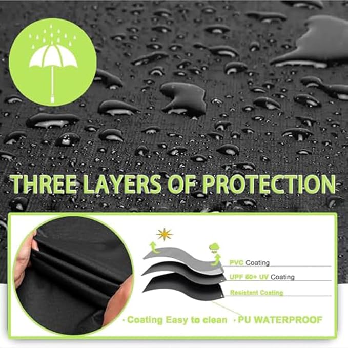 Grill Cover for Cuisinart Woodcreek 4-in-1 Pellet Grill, Gas Grill Protector Charcoal Smoker Canopy Outdoor Cooking Stove Guard Gridiron Wrap Tools Accessories,B